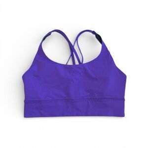 Lululemon Energy Bra Long Line Lazurite -  Size 10 - EUC